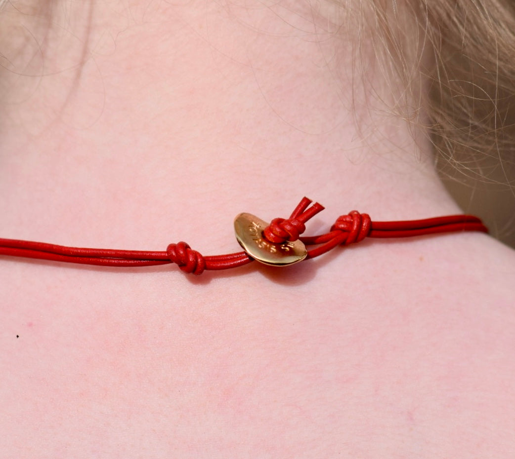 Fossil coral necklace
