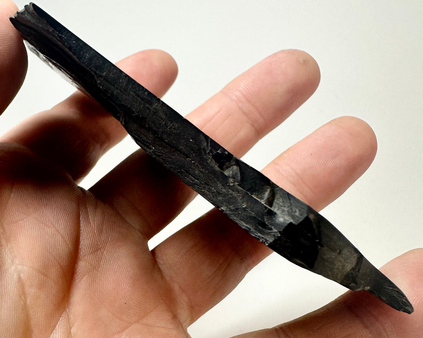 Whitby Jet 39 grams Lower Jurassic, Upper Lias from Whitby, North Yorkshire.