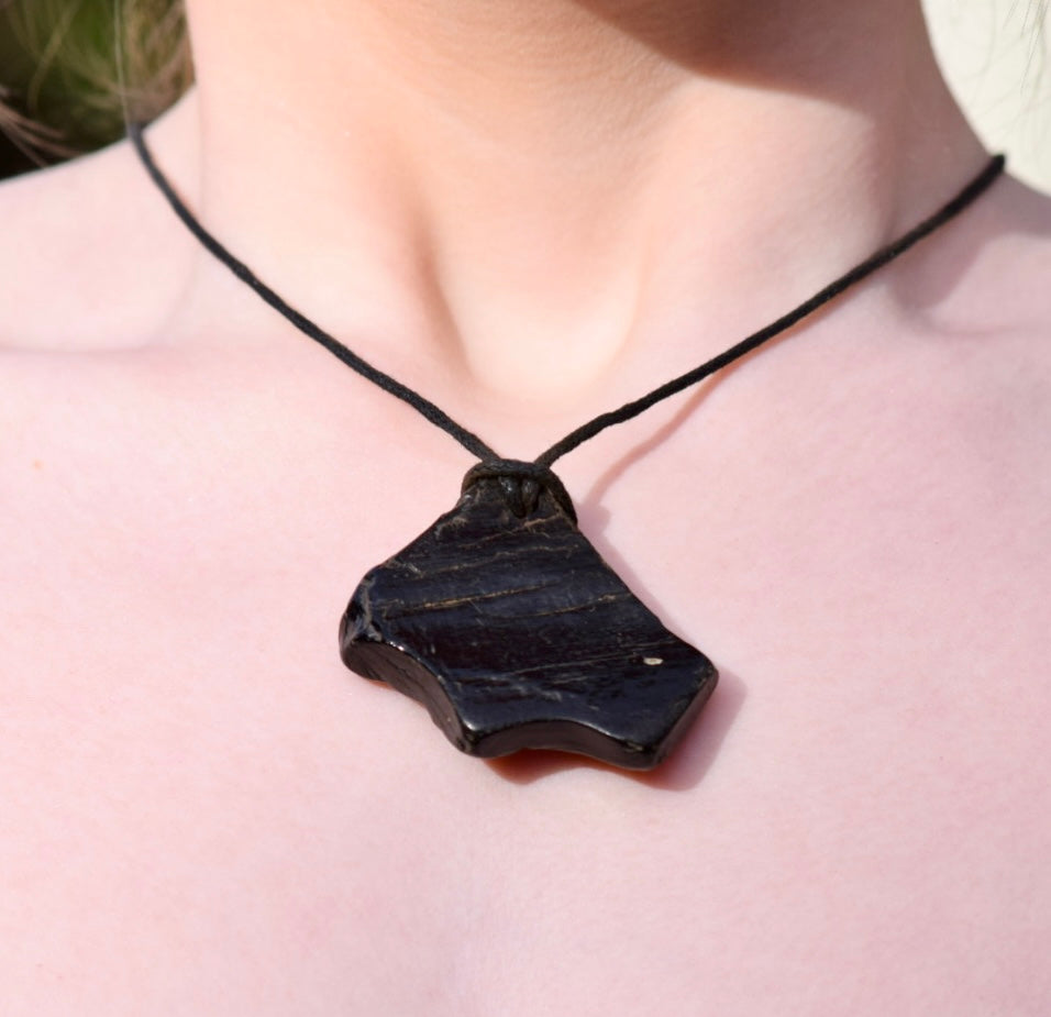 Whitby jet necklace