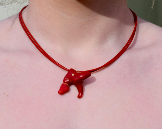 Fossil coral necklace