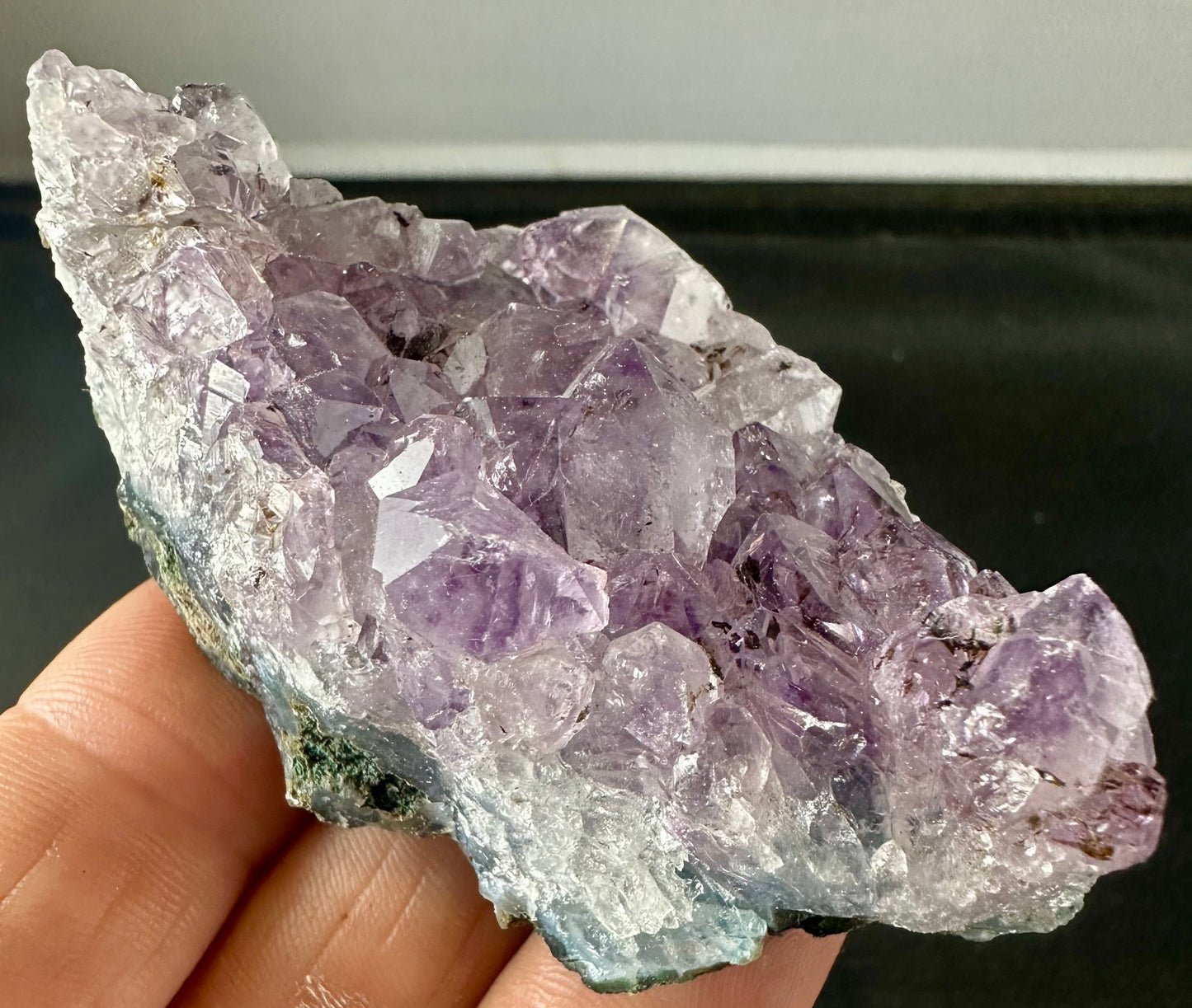 Natural Amethyst Crystal Cluster, Geode Gemstone Sculpture for Spiritual Home