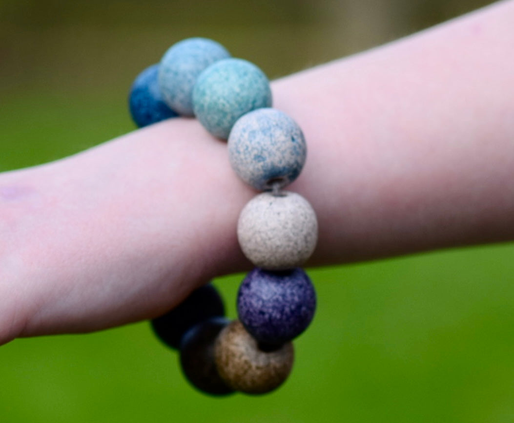 Ceramic bead bracelet